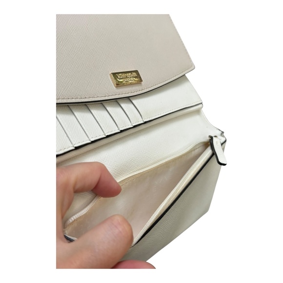 Kate Spade Tan White and black shoulder purse EUC some light wear - Picture 9 of 15